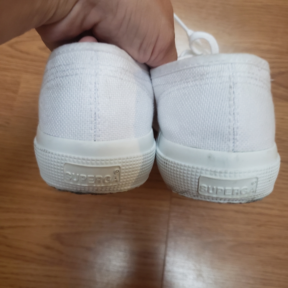Superga Women's White Canvas Sneakers - Picture 3 of 5